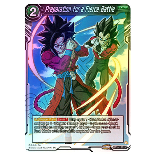 Dragon Ball Super - B24 - Beyond Generations - Preparation for a Fierce Battle - BT24-123 (Foil)