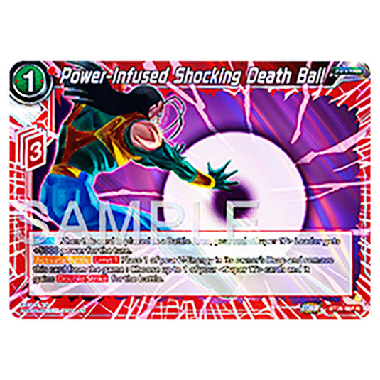 Power-Infused Shocking Death Ball Red card from the Dragon Ball Super Card Game Fusion World set B26 - Ultimate Advent