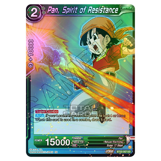Dragon Ball Super - B20 - Power Absorbed - Pan, Spirit of Resistance - BT20-067 (Foil)