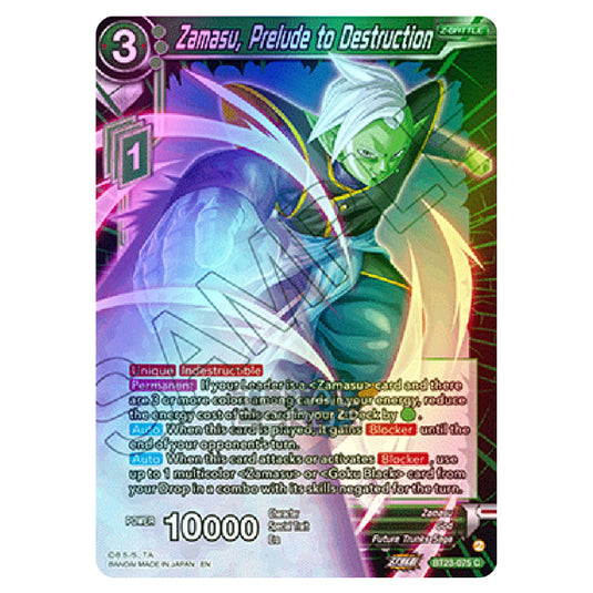 Dragon Ball Super - B23 - Perfect Combination - Zamasu, Prelude to Destruction - BT23-075 (Foil)