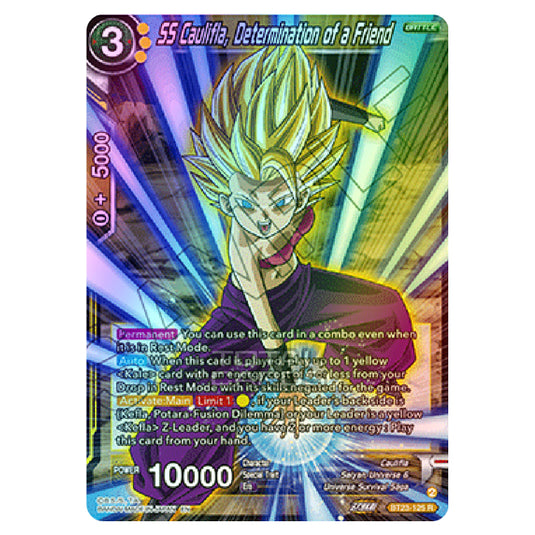 Dragon Ball Super - B23 - Perfect Combination - SS Caulifla, Determination of a Friend - BT23-125 (Foil)