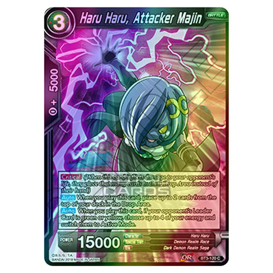 Dragon Ball Super - B03 - Cross Worlds - Haru Haru, Attacker Majin - BT3-120 (Foil)