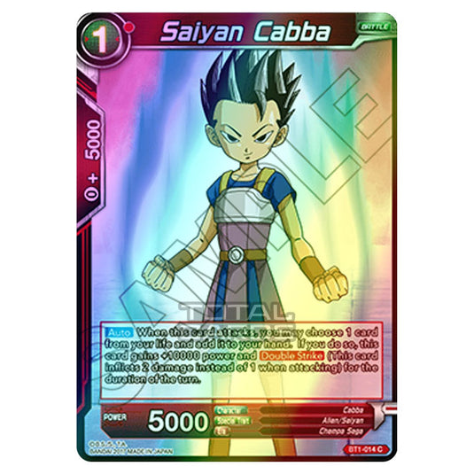 Dragon Ball Super - B01 - Galactic Battle - Saiyan Cabba - BT1-014 (Foil)