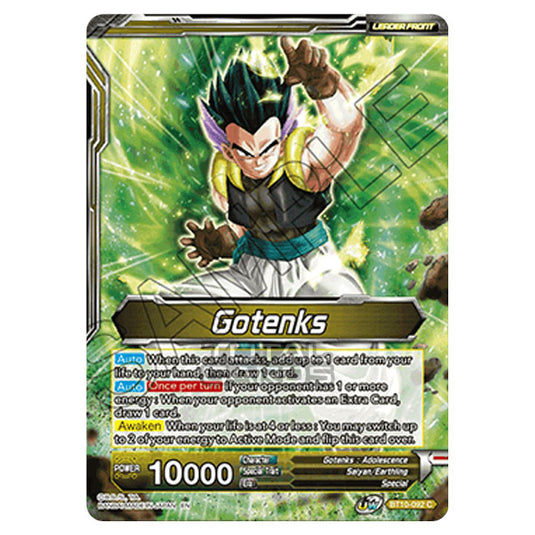Dragon Ball Super - B10 - Unison Warrior Series - Rise of the Unison Warrior - Gotenks - BT10-092 (Foil)