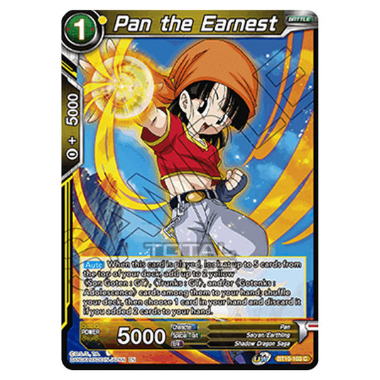 Dragon Ball Super - B10 - Unison Warrior Series - Rise of the Unison Warrior - Pan the Earnest - BT10-103 (Foil)