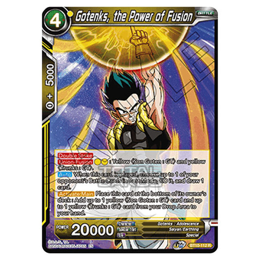 Dragon Ball Super - B10 - Unison Warrior Series - Rise of the Unison Warrior - Gotenks, the Power of Fusion - BT10-112 (Foil)