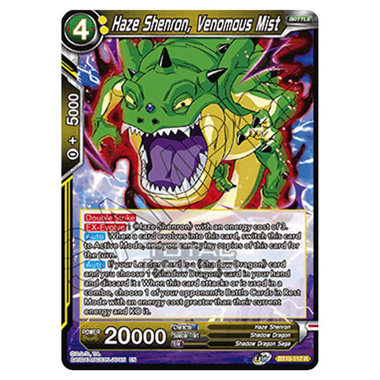 Dragon Ball Super - B10 - Unison Warrior Series - Rise of the Unison Warrior - Haze Shenron, Venomous Mist - BT10-117 (Foil)