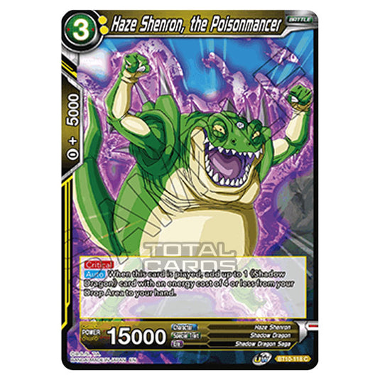 Dragon Ball Super - B10 - Unison Warrior Series - Rise of the Unison Warrior - Haze Shenron, the Poisonmancer - BT10-118 (Foil)