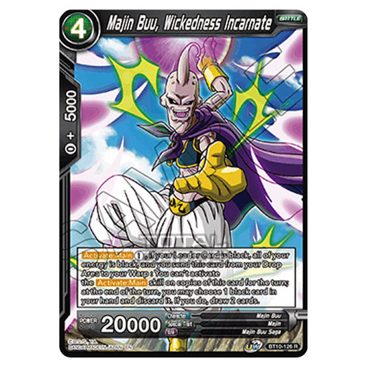 Dragon Ball Super - B10 - Unison Warrior Series - Rise of the Unison Warrior - Majin Buu, Wickedness Incarnate - BT10-126 (Foil)