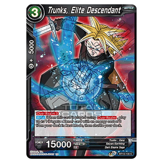 Dragon Ball Super - B10 - Unison Warrior Series - Rise of the Unison Warrior - Trunks, Elite Descendant - BT10-130 (Foil)