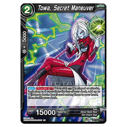 Dragon Ball Super - B10 - Unison Warrior Series - Rise of the Unison Warrior - Towa, Secret Maneuver - BT10-137 (Foil)