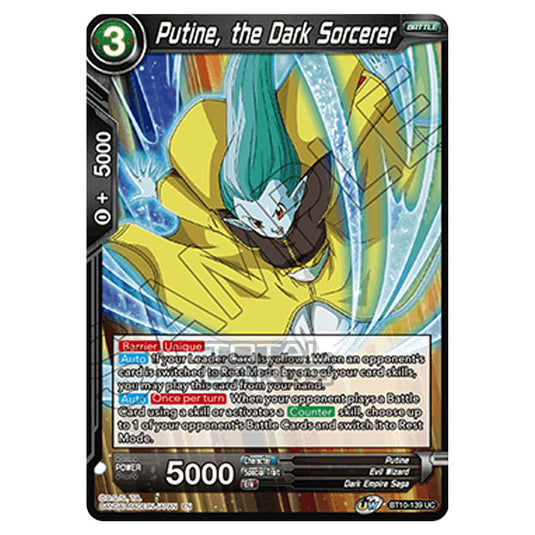 Dragon Ball Super - B10 - Unison Warrior Series - Rise of the Unison Warrior - Putine, the Dark Sorcerer - BT10-139 (Foil)