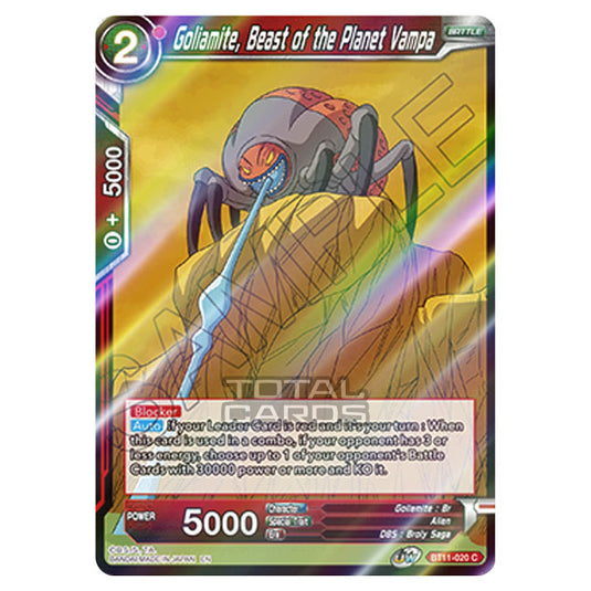 Dragon Ball Super - B11 - Vermilion Bloodline - Goliamite, Beast of the Planet Vampa - BT11-020 (Foil)