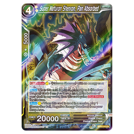 Dragon Ball Super - B11 - Vermilion Bloodline - Super Naturon Shenron, Pan Absorbed - BT11-113 (Foil)