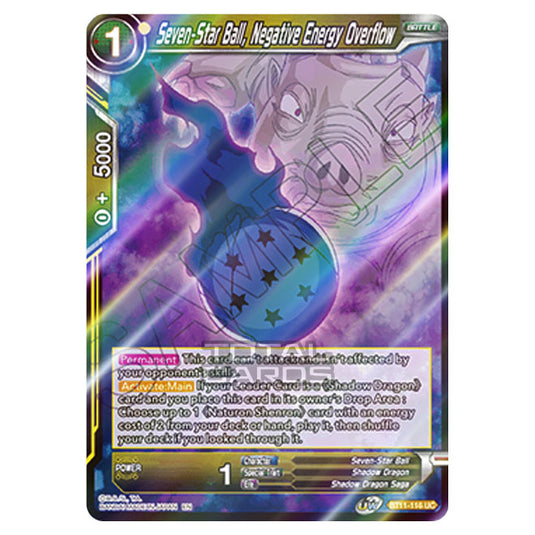 Dragon Ball Super - B11 - Vermilion Bloodline - Seven-Star Ball, Negative Energy Overflow - BT11-116 (Foil)