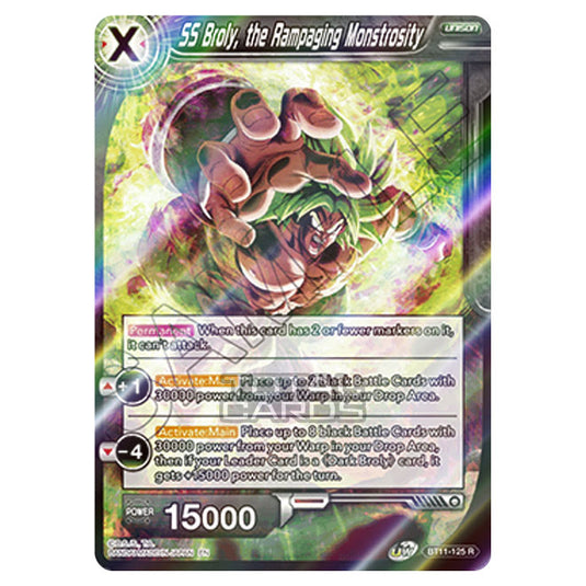 Dragon Ball Super - B11 - Vermilion Bloodline - SS Broly, the Rampaging Monstrosity - BT11-125 (Foil)