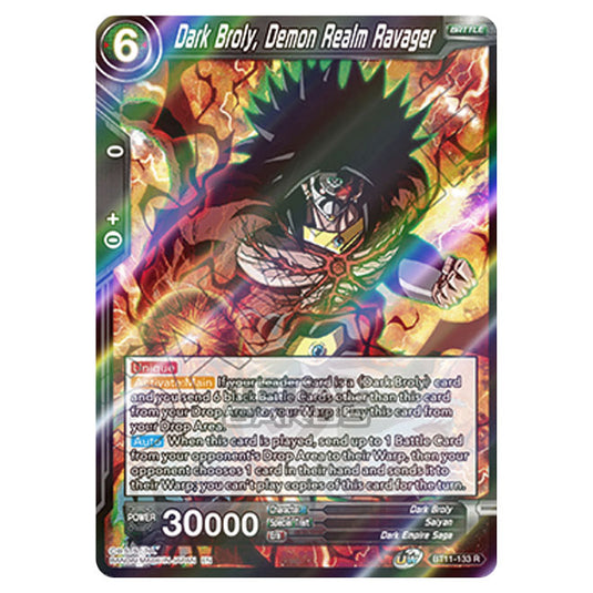 Dragon Ball Super - B11 - Vermilion Bloodline - Dark Broly, Demon Realm Ravager - BT11-133 (Foil)
