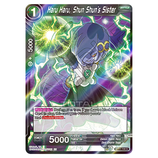 Dragon Ball Super - B11 - Vermilion Bloodline - Haru Haru, Shun Shun's Sister - BT11-144 (Foil)