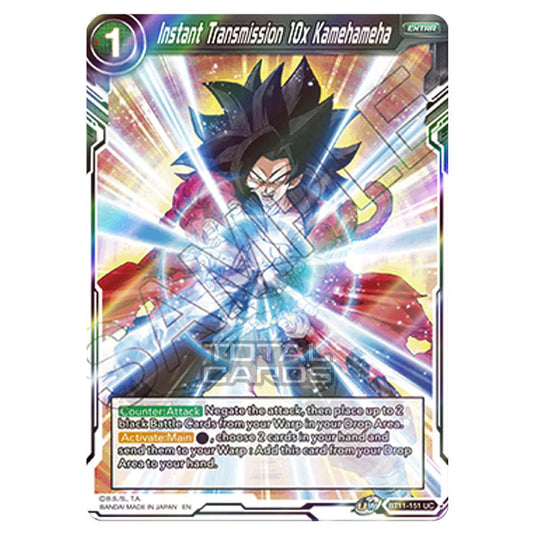 Dragon Ball Super - B11 - Vermilion Bloodline - Instant Transmission 10x Kamehameha - BT11-151 (Foil)