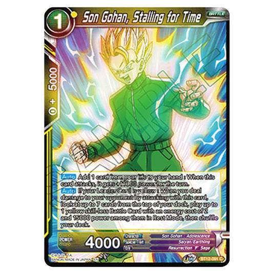 Dragon Ball Super - B12 - Vicious Rejuvenation - Son Gohan, Stalling for Time - BT12-091 (Foil)
