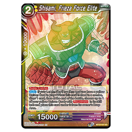 Dragon Ball Super - B12 - Vicious Rejuvenation - Shisami, Frieza Force Elite - BT12-107 (Foil)