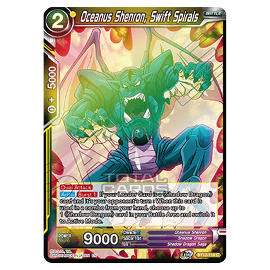 Dragon Ball Super - B12 - Vicious Rejuvenation - Oceanus Shenron, Swift Spirals - BT12-114 (Foil)
