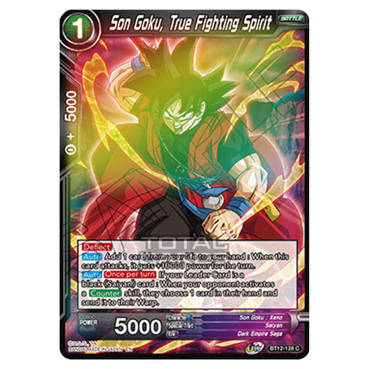 Dragon Ball Super - B12 - Vicious Rejuvenation - Son Goku, True Fighting Spirit - BT12-128 (Foil)