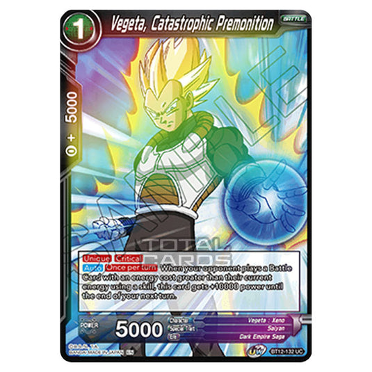 Dragon Ball Super - B12 - Vicious Rejuvenation - Vegeta, Catastrophic Premonition - BT12-132 (Foil)