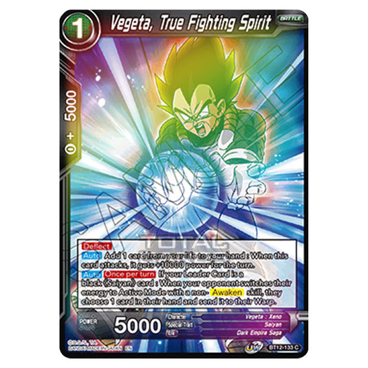 Dragon Ball Super - B12 - Vicious Rejuvenation - Vegeta, True Fighting Spirit - BT12-133 (Foil)
