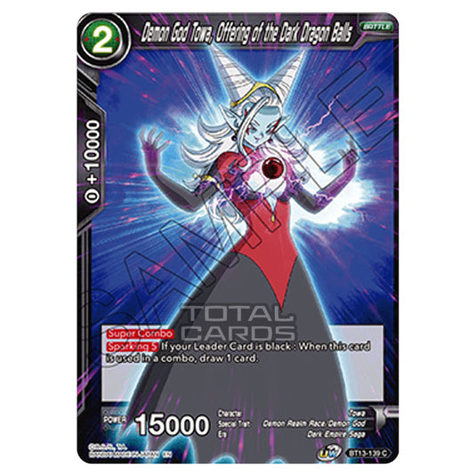 Dragon Ball Super - B13 - Supreme Rivalry - Demon God Towa, Offering of the Dark Dragon Balls - BT13-139 (Foil)