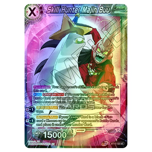 Dragon Ball Super - B15 - Saiyan Showdown - Skill Hunter Majin Buu - BT15-122 (Foil)