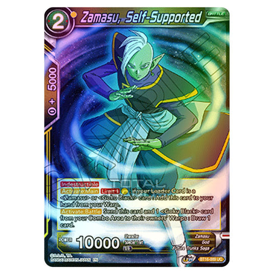 Dragon Ball Super - B16 - Realm Of The Gods - Pre-release - Zamasu, Self-Supported - BT16-089 (Foil)