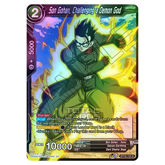 Dragon Ball Super - B16 - Realm Of The Gods - Son Gohan, Challenging a Demon God - BT16-103 (Foil)