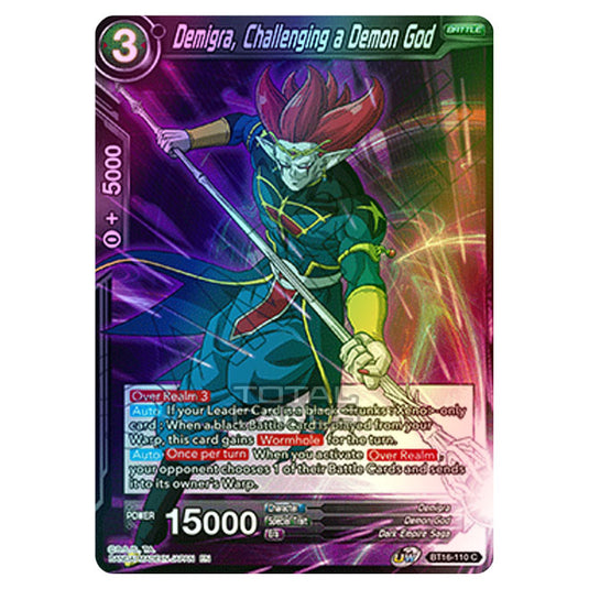 Dragon Ball Super - B16 - Realm Of The Gods - Demigra, Challenging a Demon God - BT16-110 (Foil)