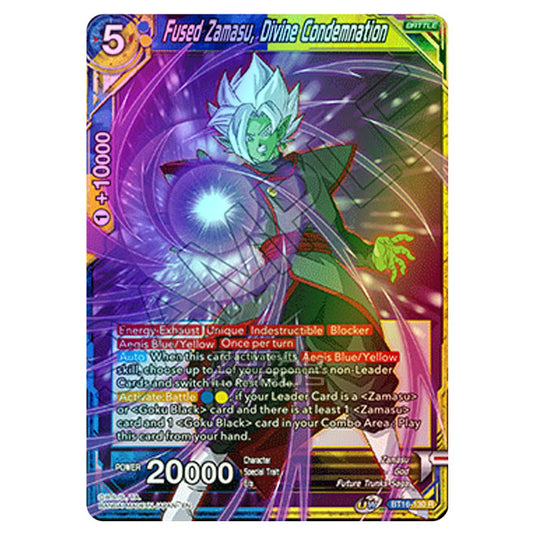 Dragon Ball Super - B16 - Realm Of The Gods - Fused Zamasu, Divine Condemnation - BT16-130 (Foil)