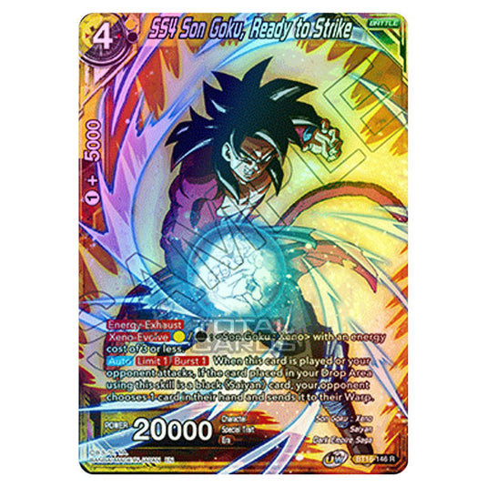 Dragon Ball Super - B16 - Realm Of The Gods - Pre-release - SS4 Son Goku, Ready to Strike - BT16-146 (Foil)