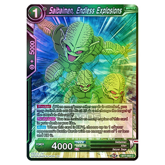 Dragon Ball Super - BT7 - Assault of the Saiyans - Saibaimen, Endless Explosions - BT7-068 (Foil)