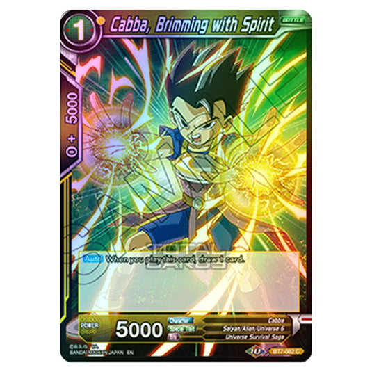 Dragon Ball Super - BT7 - Assault of the Saiyans - Cabba, Brimming with Spirit - BT7-082 (Foil)
