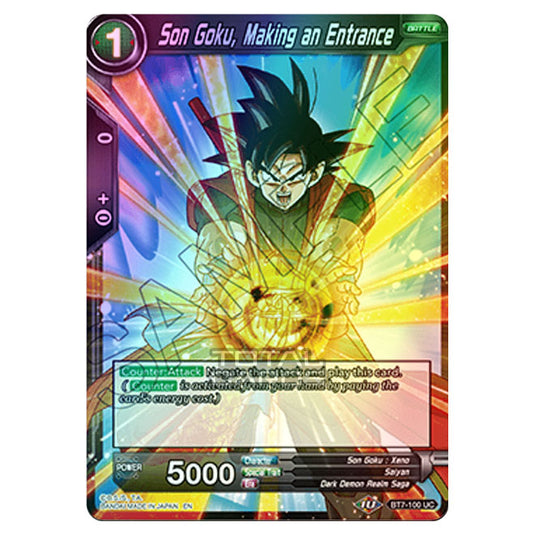 Dragon Ball Super - BT7 - Assault of the Saiyans - Son Goku, Making an Entrance - BT7-100 (Foil)