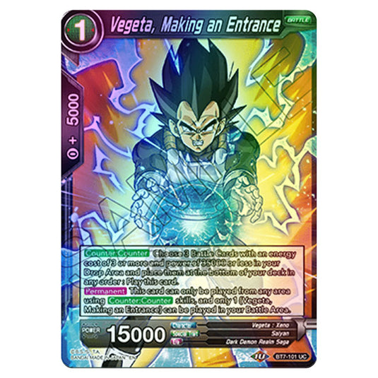 Dragon Ball Super - BT7 - Assault of the Saiyans - Vegeta, Making an Entrance - BT7-101 (Foil)