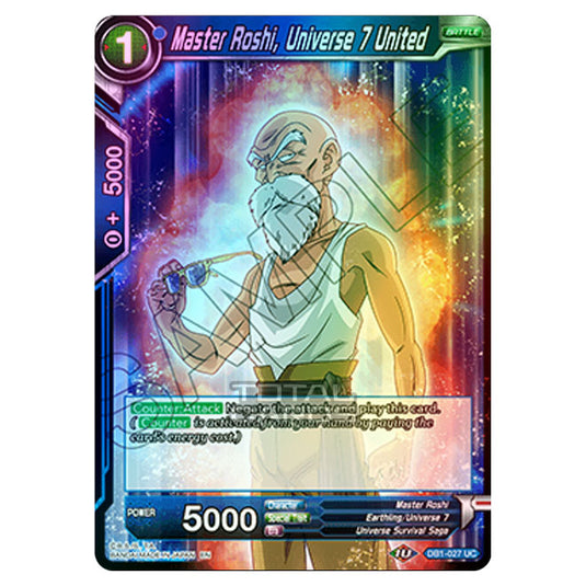 Dragon Ball Super - Draft Box 04 - Dragon Brawl - Master Roshi, Universe 7 United - DB1-027 (Foil)