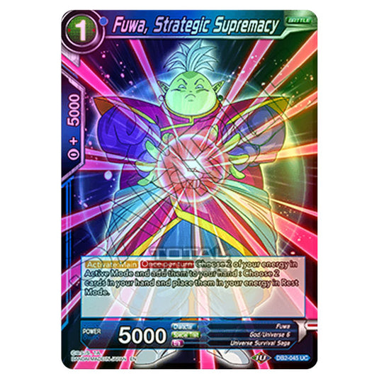 Dragon Ball Super - Draft Box 05 - Divine Multiverse - Fuwa, Strategic Supremacy - DB2-045 (Foil)