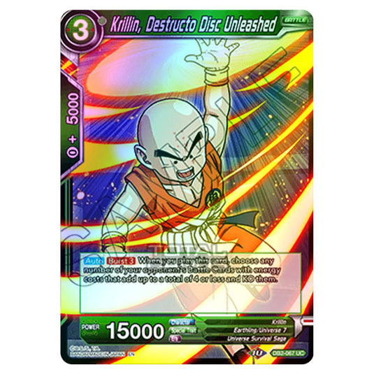 Dragon Ball Super - Draft Box 05 - Divine Multiverse - Krillin, Destructo Disc Unleashed - DB2-067 (Foil)
