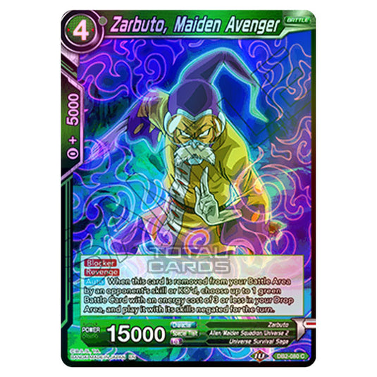 Dragon Ball Super - Draft Box 05 - Divine Multiverse - Zarbuto, Maiden Avenger - DB2-080 (Foil)