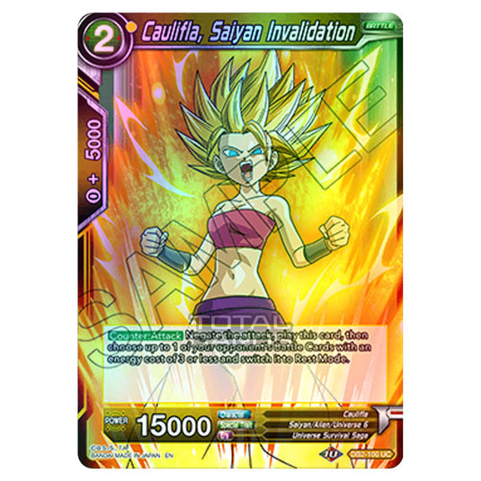 Dragon Ball Super - Draft Box 05 - Divine Multiverse - Caulifla, Saiyan Invalidation - DB2-100 (Foil)