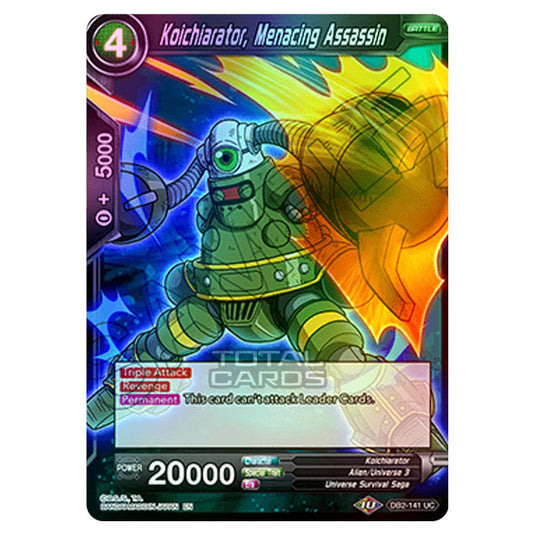 Dragon Ball Super - Draft Box 05 - Divine Multiverse - Koichiarator, Menacing Assassin - DB2-141 (Foil)