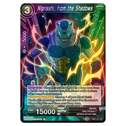 Dragon Ball Super - Draft Box 05 - Divine Multiverse - Nigrisshi, from the Shadows - DB2-151 (Foil)