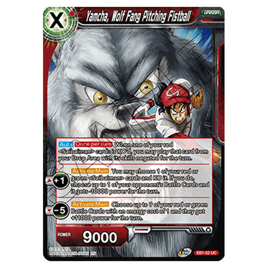 Dragon Ball Super - EB1 - Battle Evolution - Yamcha, Wolf Fang Pitching Fistball - EB1-02 (Foil)