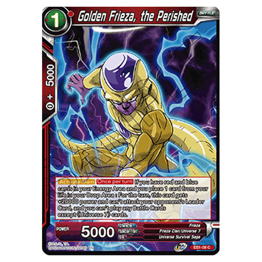 Dragon Ball Super - EB1 - Battle Evolution - Golden Frieza, the Perished - EB1-08 (Foil)