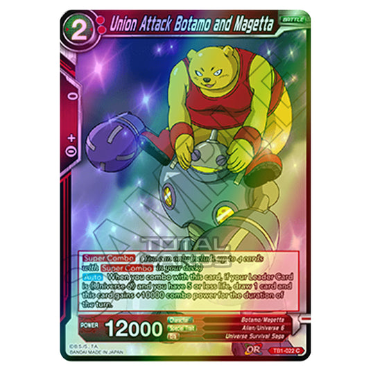Dragon Ball Super - TB1 - Tournament of Power - Union Attack Botamo and Magetta - TB1-022 (Foil)